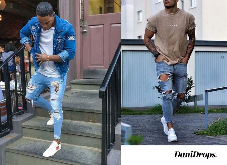 Look Jeans Rotos 2023 - Mira más 80 modelos de looks jeans rotos