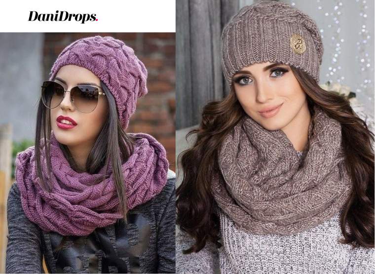 winter look with hat and scarf