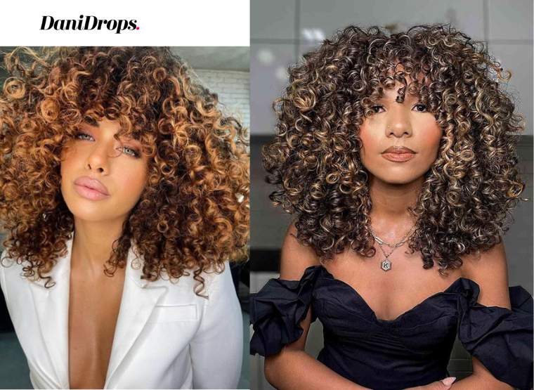 Balayage Inspiration in Curly Hair