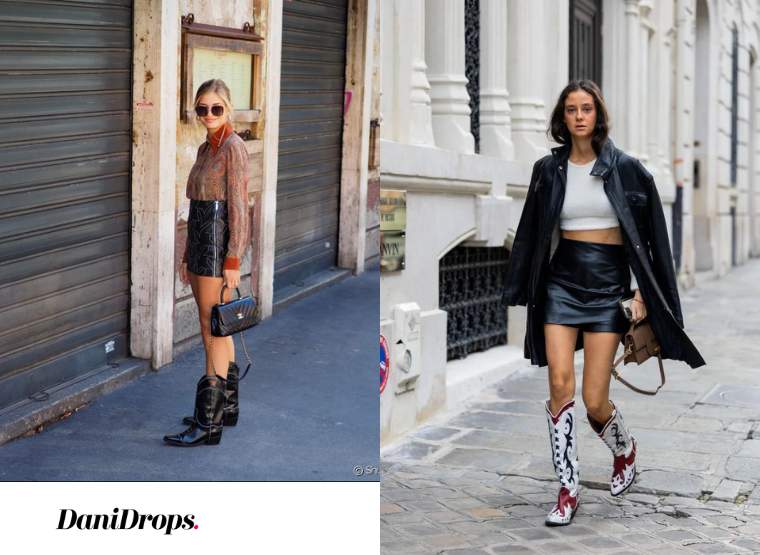 Boots et jupe hot sale