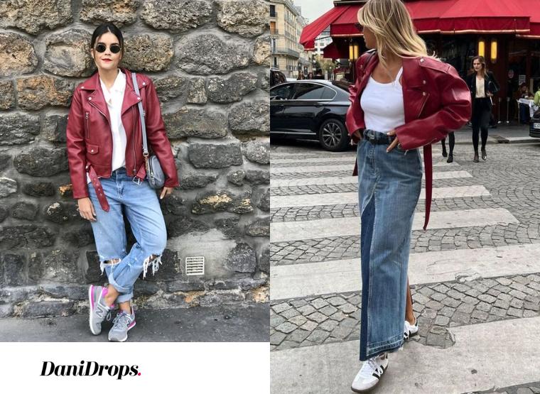 Foto: Jeans em look de frio: calça foi combinada à jaqueta preta