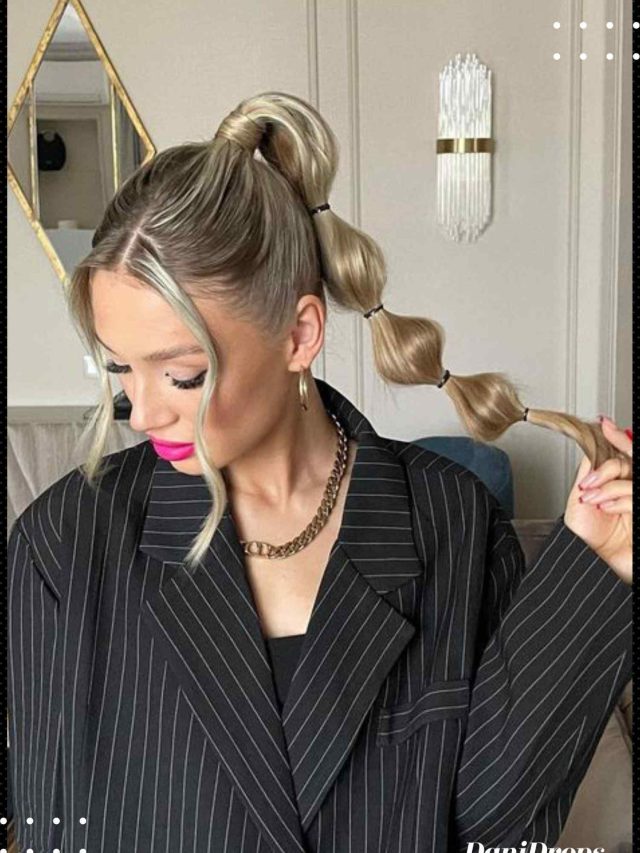 Bubble braid hairstyles