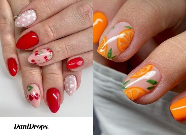 Tendencias en arte de uñas: uñas con diseños de frutas destacados