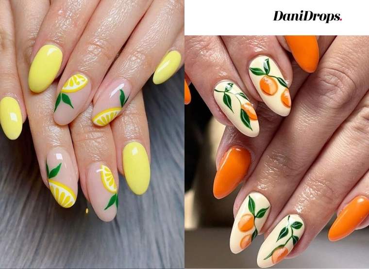Bellezza tropicale: unghie con disegni di frutta per colorare la tua routine