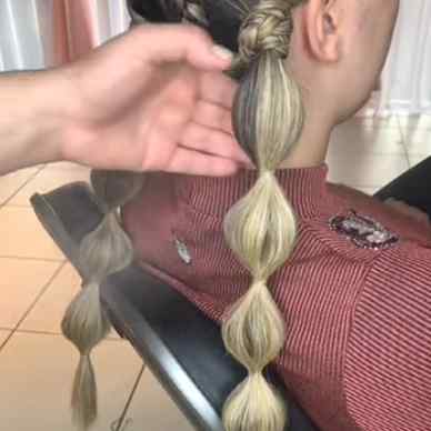 how to do bubble braid hairstyle