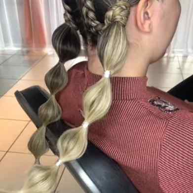 how to do bubble braid hairstyle
