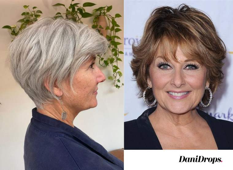 22 cortes de pelo cortos y picados para mujeres de 60 años Corte de pelo bob corto para mujeres mayores de 60 años