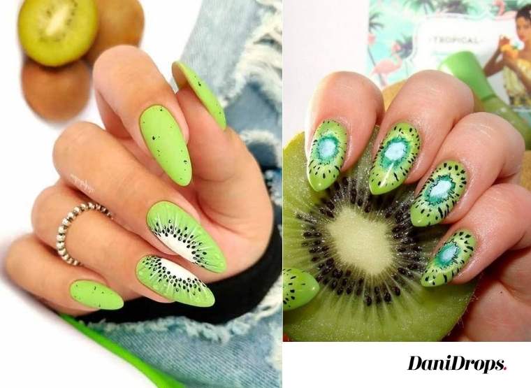 Kiwi Nails, sencillez y encanto en tonos verdes