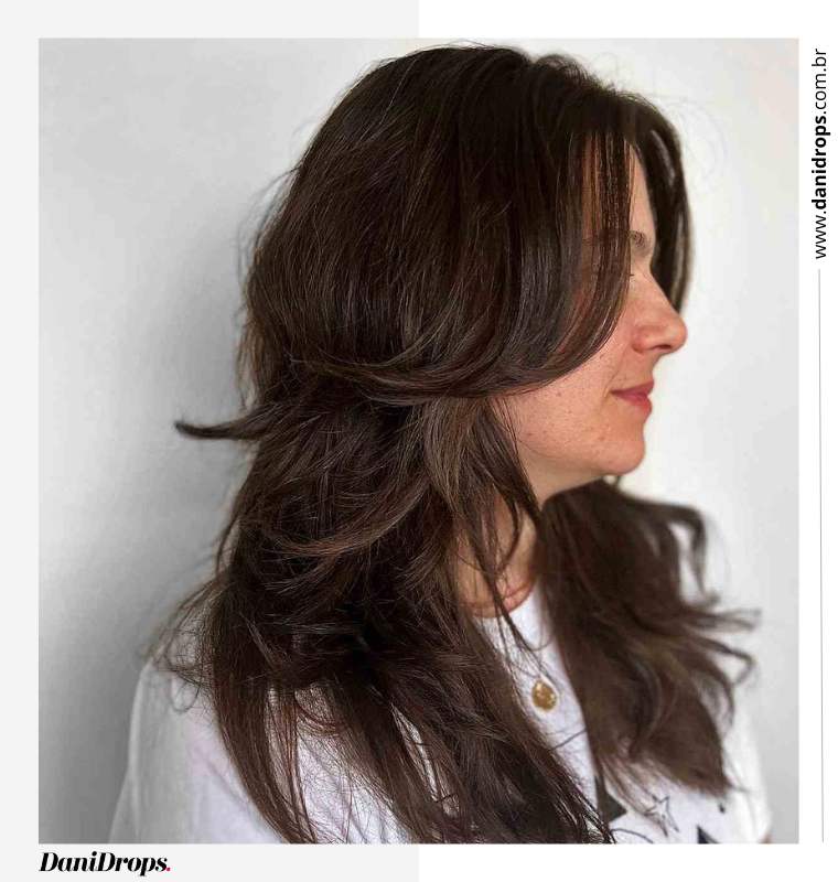 04 Corte de pelo con capas largas 1 Corte de pelo con capas largas.