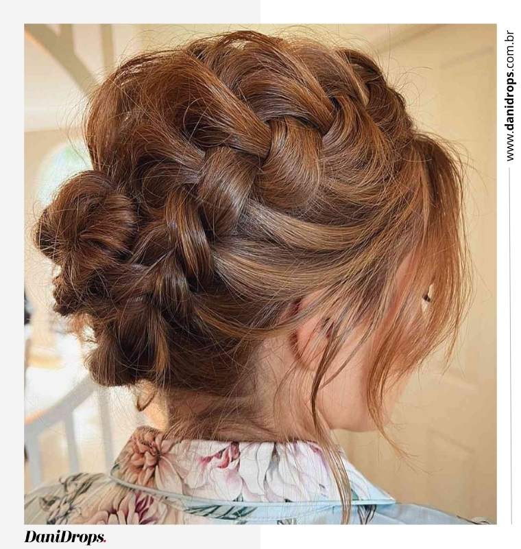 Boho hairstyle with braids