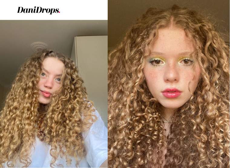 Cheveux bouclés dorés 2 cheveux bouclés dorés