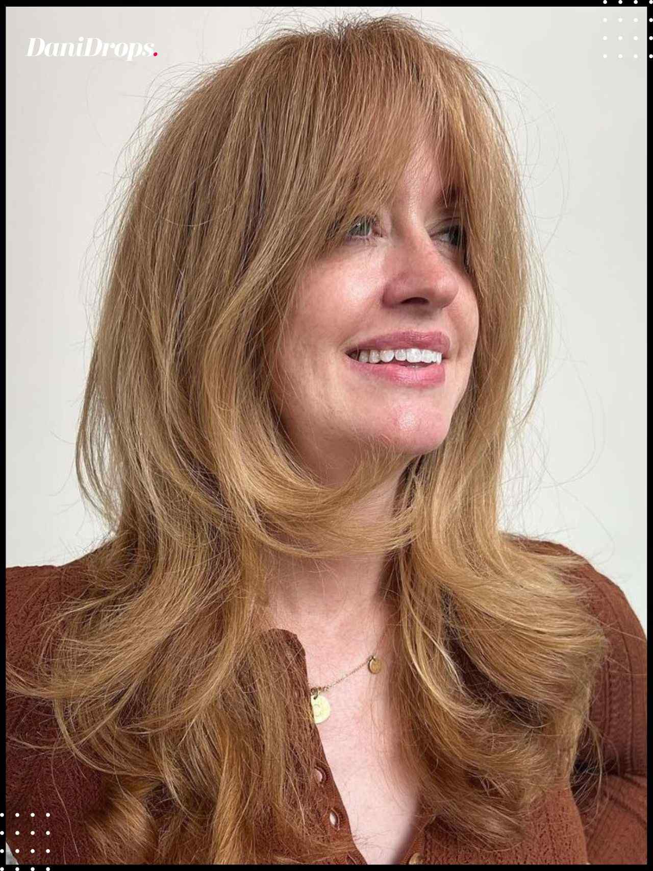 9 Tedências de cabelo longo com franja