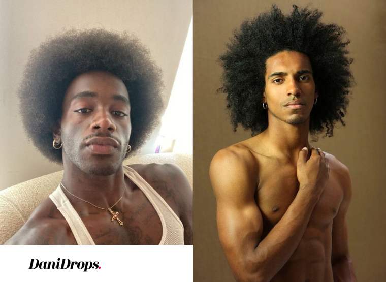 Coupe de cheveux Black Power pour homme