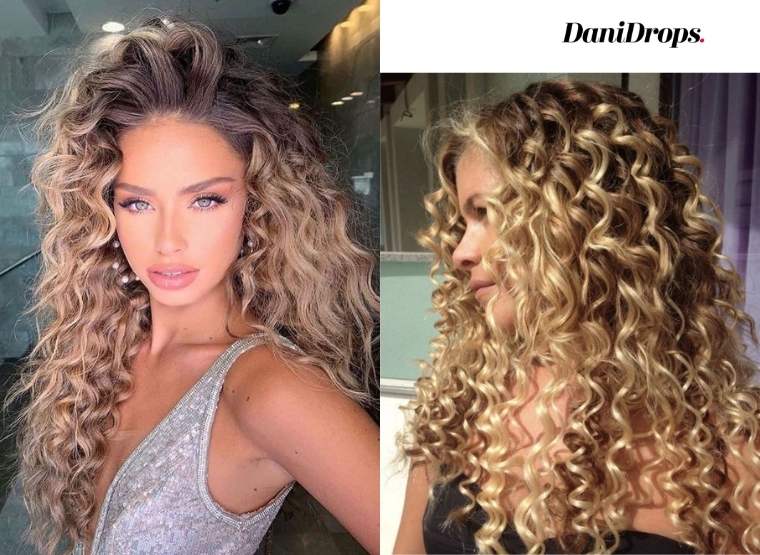 Long Curly Hair with highlights