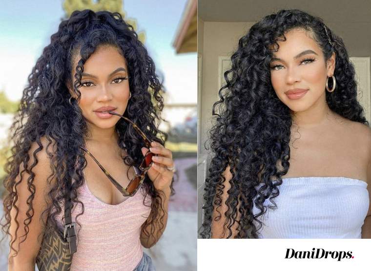 Long Curly Hair is easy to style