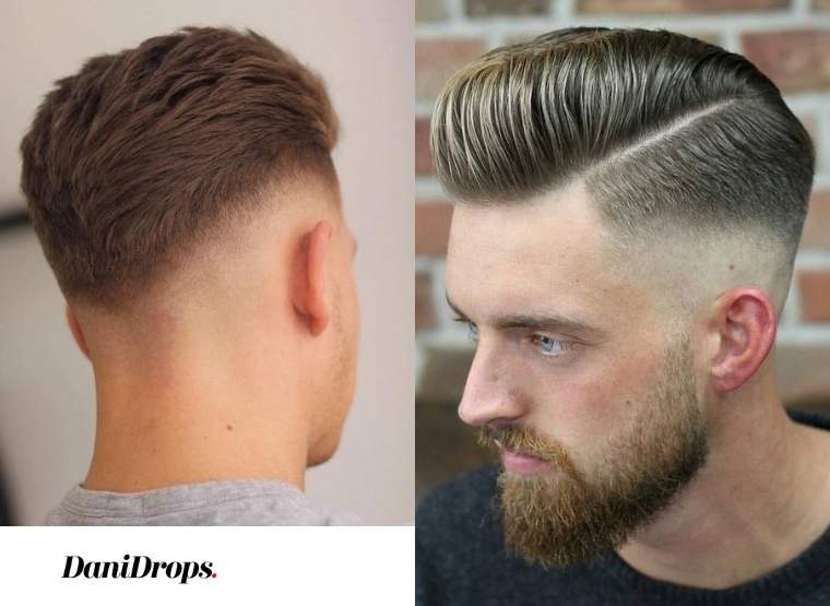 cheveux masculins dégradés