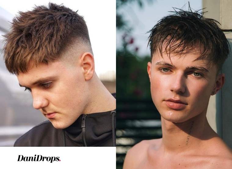 Coupe de cheveux courte texturée pour hommes