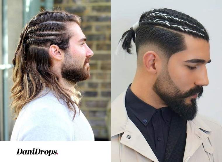 Coupe de cheveux homme avec tresses