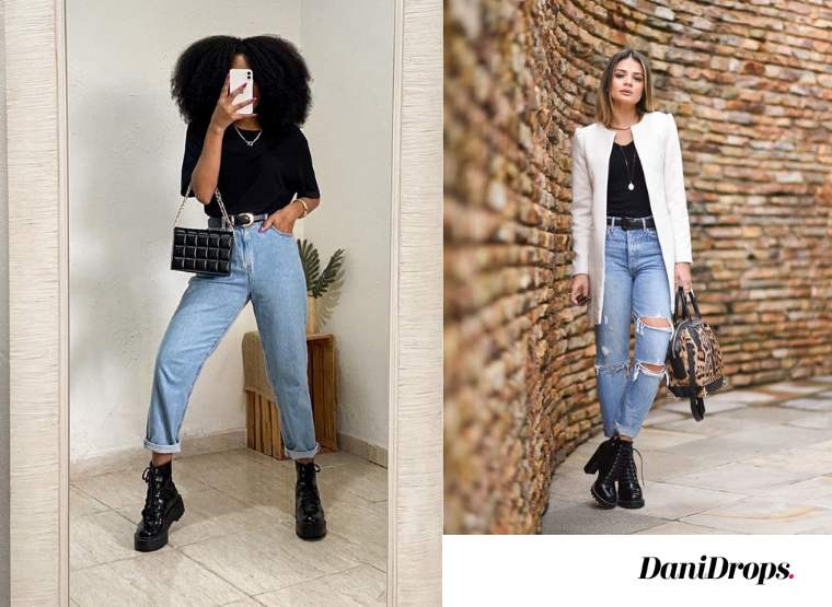 Looks with jeans and boots 2 Looks with jeans and boots