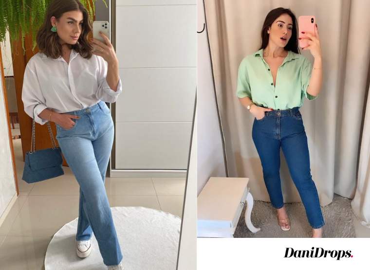 Looks with jeans and shirt 2 Looks with jeans and a shirt