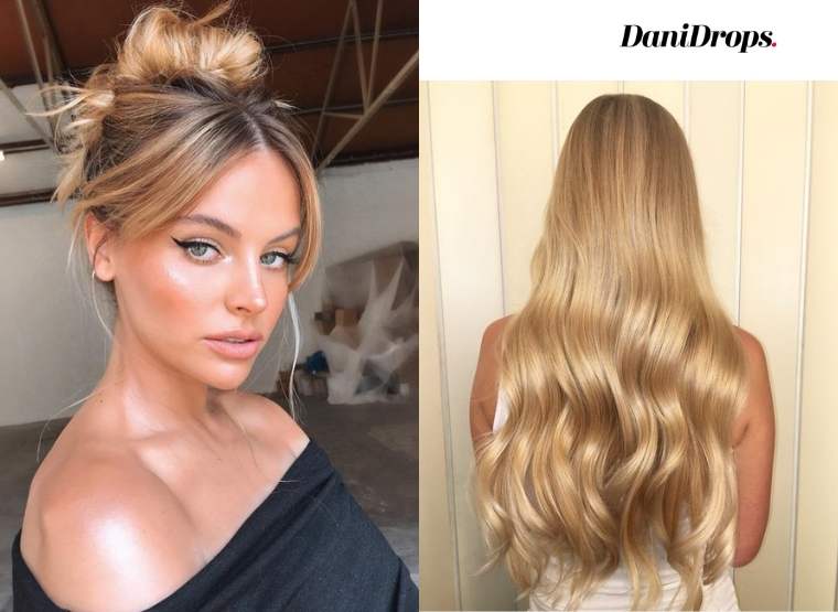 Capelli biondi con lucentezza Capelli biondi con lucentezza