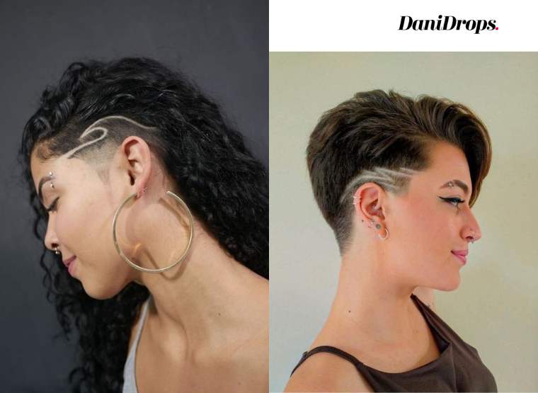 Undercut Haircut with Side Parts