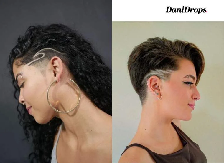 Corte de Cabelo Undercut com riscas laterais
