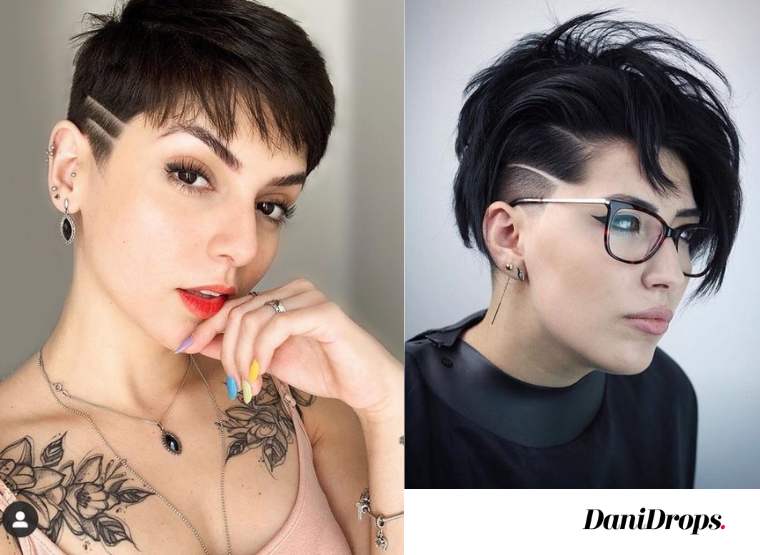 Undercut Haircut with Side Parts