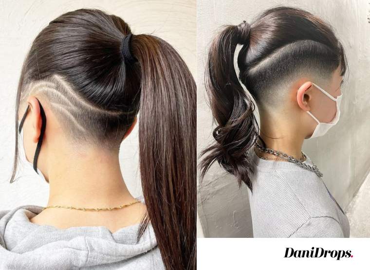 Undercut with ponytail