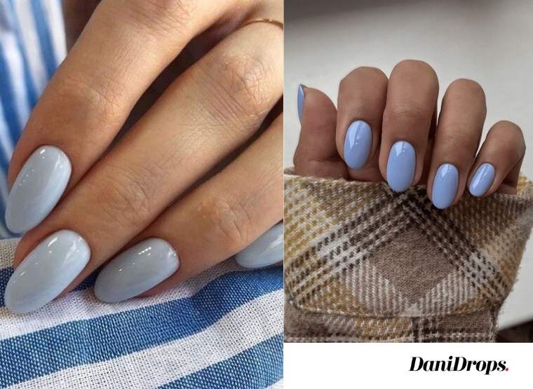 Blue Nails | Cornflower blue nail polish, Cornflower blue nails, Blue nails