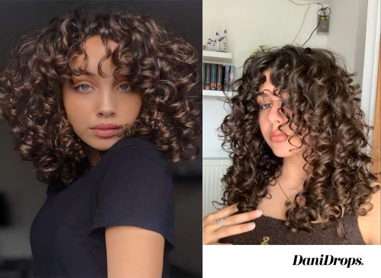 Tendencia de cabello rizado castaño oscuro 2024: experimenta la elegancia de los rizos castaños oscuros
