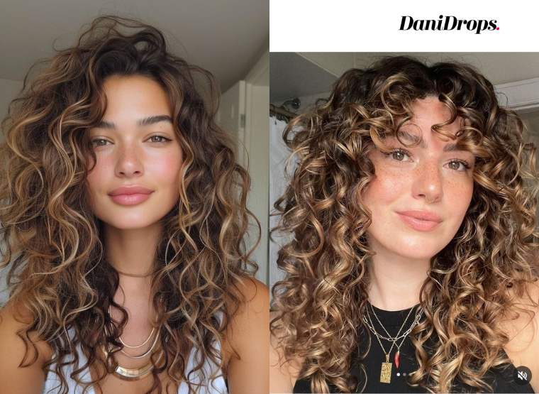 Balayage Cheveux Bouclés Balayage Cheveux Bouclés