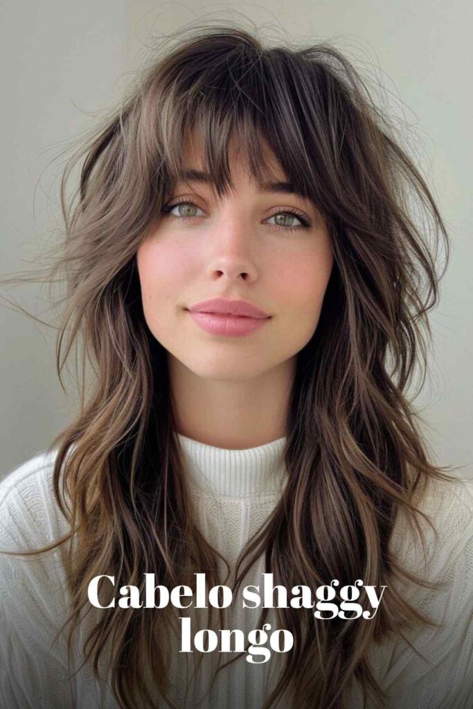 Cabelo shaggy longo