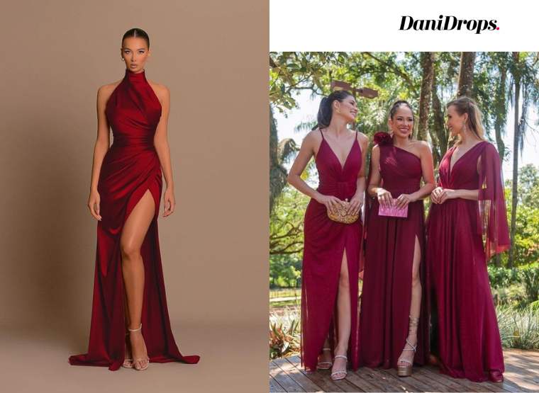 Marsala Bridesmaid Dress Trend 2024