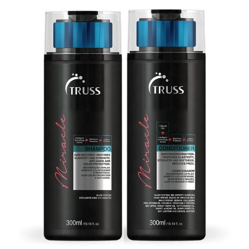 Kit shampoo e balsamo Truss Miracle 300 ml