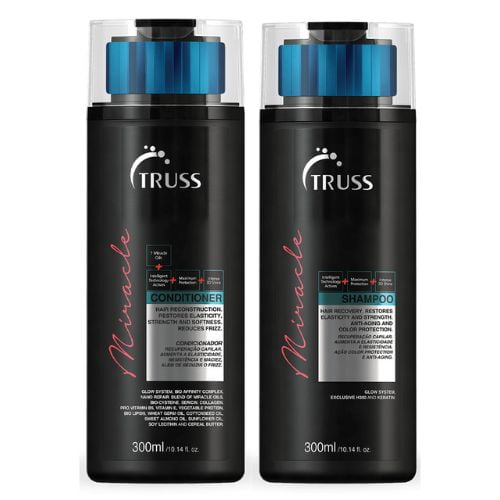 Kit Shampoo e Condicionador Truss Miracle 300ml