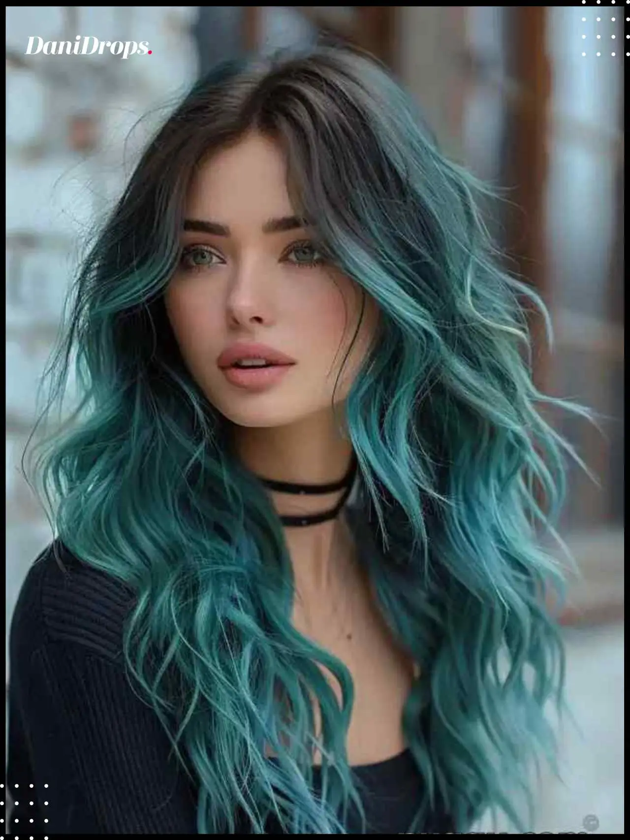 Cabelo De Cor Azul Petroleo