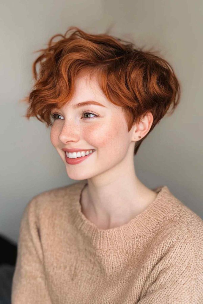 Taglio di capelli riccio Pixie Cut 20 Taglio di capelli riccio Pixie Cut