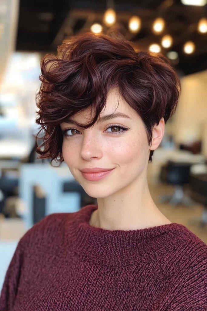 Taglio di capelli riccio Pixie Cut 7 Taglio di capelli riccio Pixie Cut