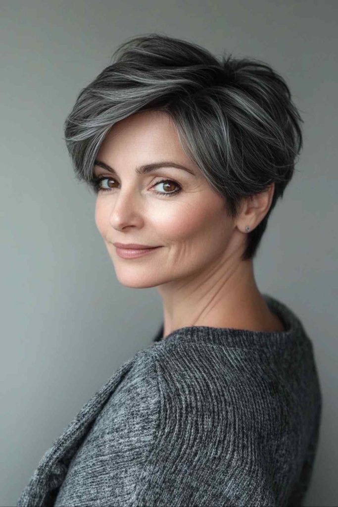 Taglio di capelli Pixie cut per donne over 50 16 Taglio di capelli Pixie cut per donne over 50
