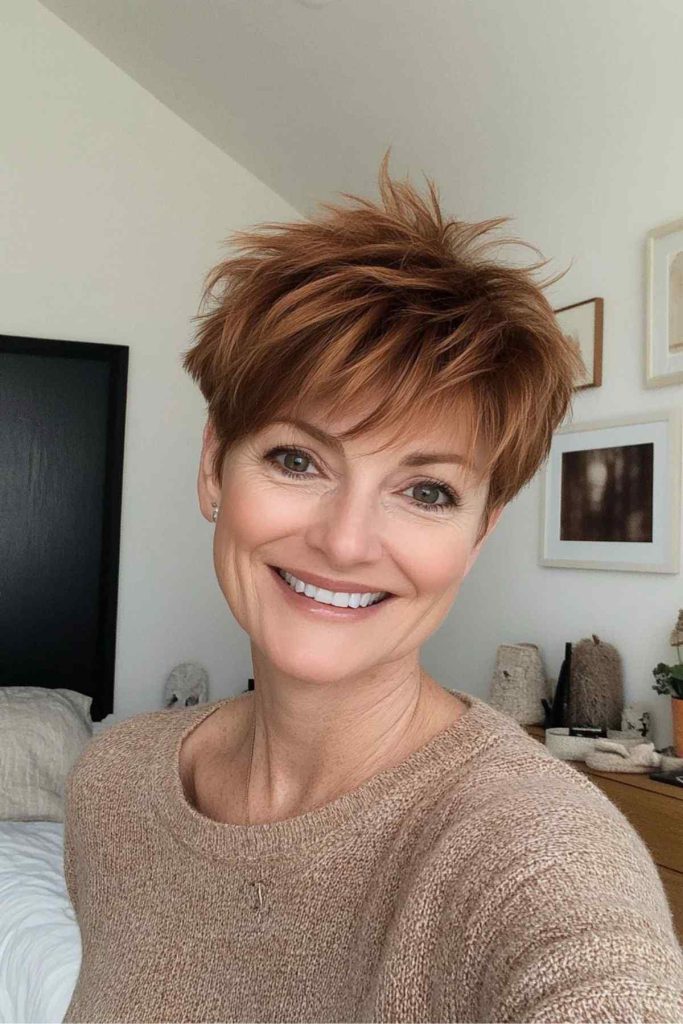 Pixie cut haircut for women over 40 18 Pixie cut haircut for women over 40