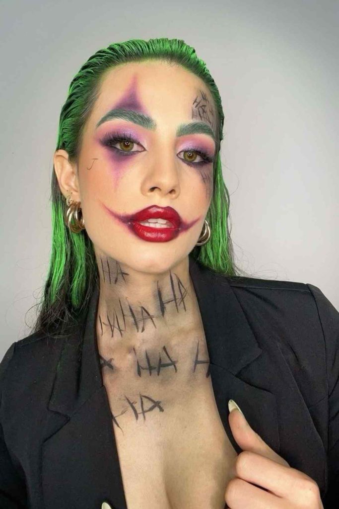 Trucco di Halloween da Joker Trucco di Halloween da Joker