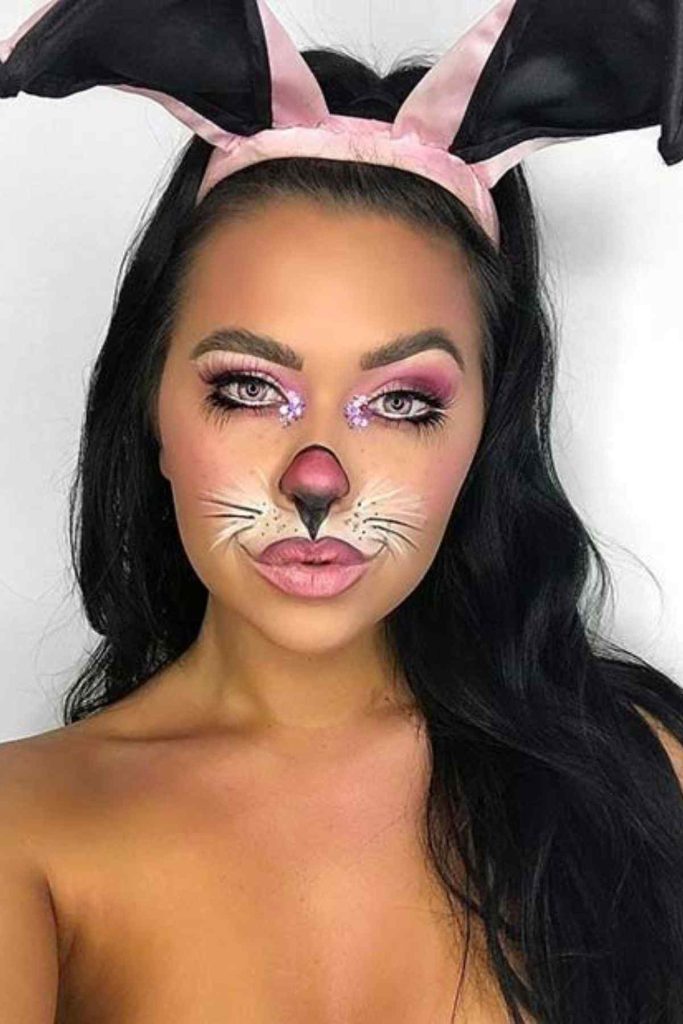 Trucco da coniglietto per Halloween Trucco da coniglietto per Halloween