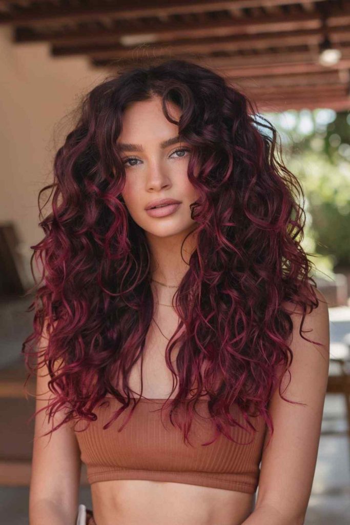 Marsala hair color Marsala hair color