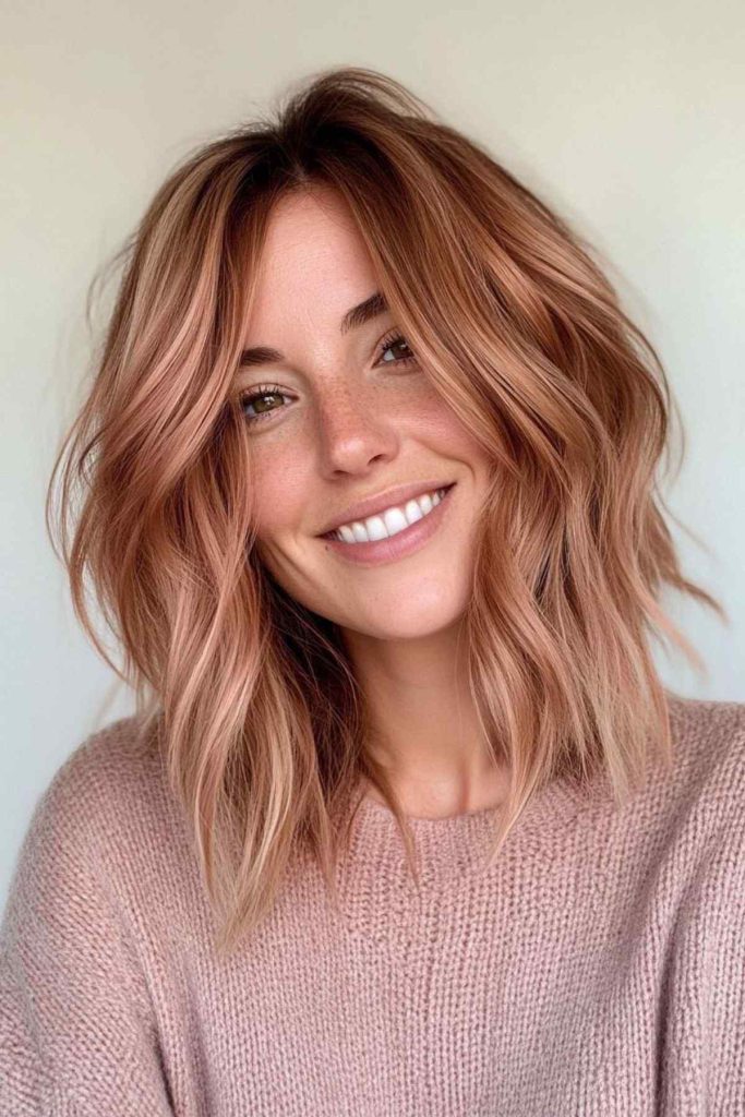 Rose gold hair color Rosé Gold Hair Color