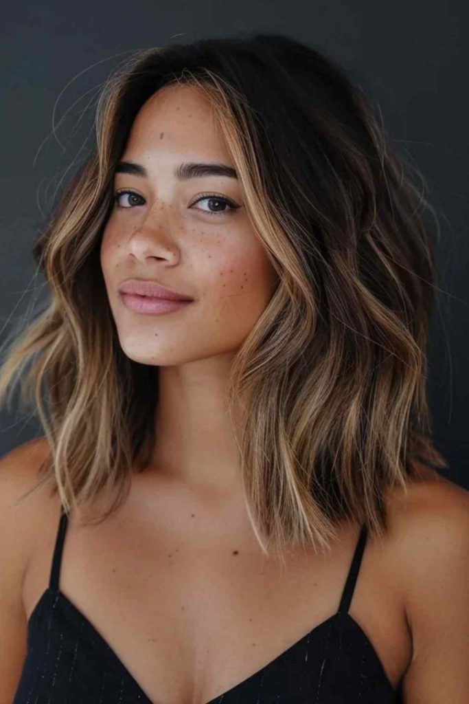 Corte de Cabelo Long Bob com o tom Morena Iluminada Corte de Cabelo Long Bob com o tom Morena Iluminada