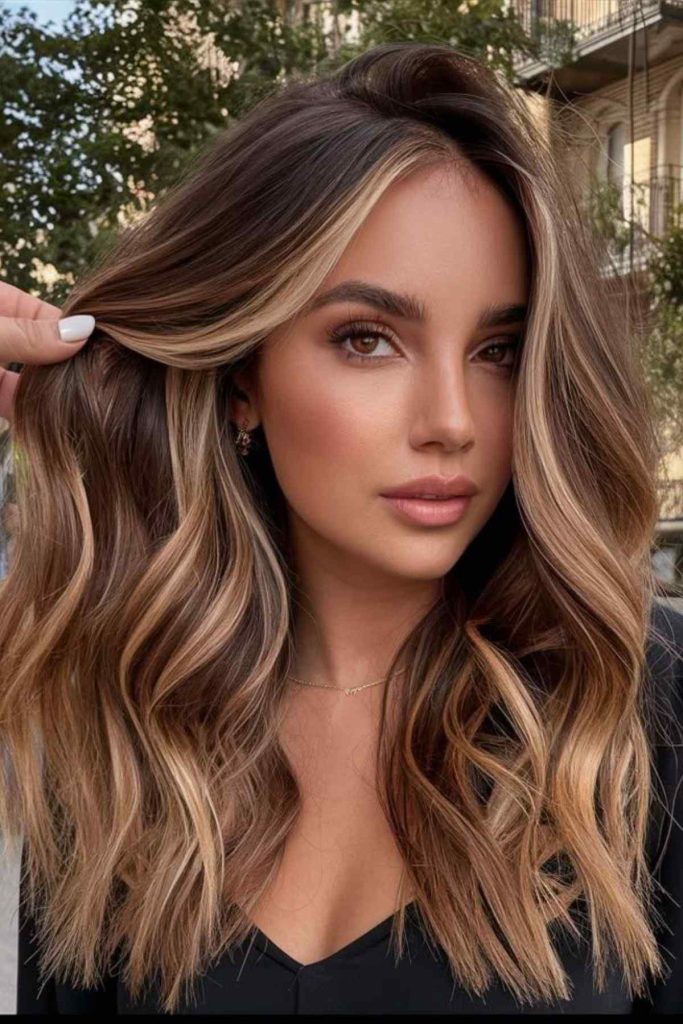 cor de cabelo Cabelo Morena Iluminada Bege cor de Cabelo Morena Iluminada Bege