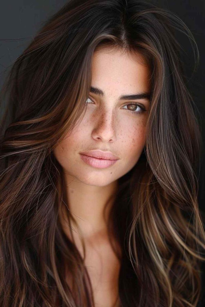 cor de cabelo Cabelo Morena Iluminada Cafe cor de Cabelo Morena Iluminada Café
